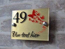 naambord vlinder