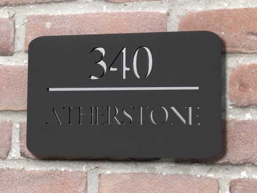 naambord 231610 atherstone zilver