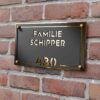 naambord duallayer rechthoek frame goud afstandhouders