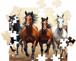 puzzel afbeelding met losse stukjes