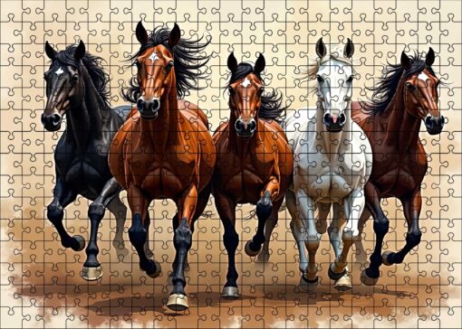 puzzel met paardenafbeelding met 315 stukjes