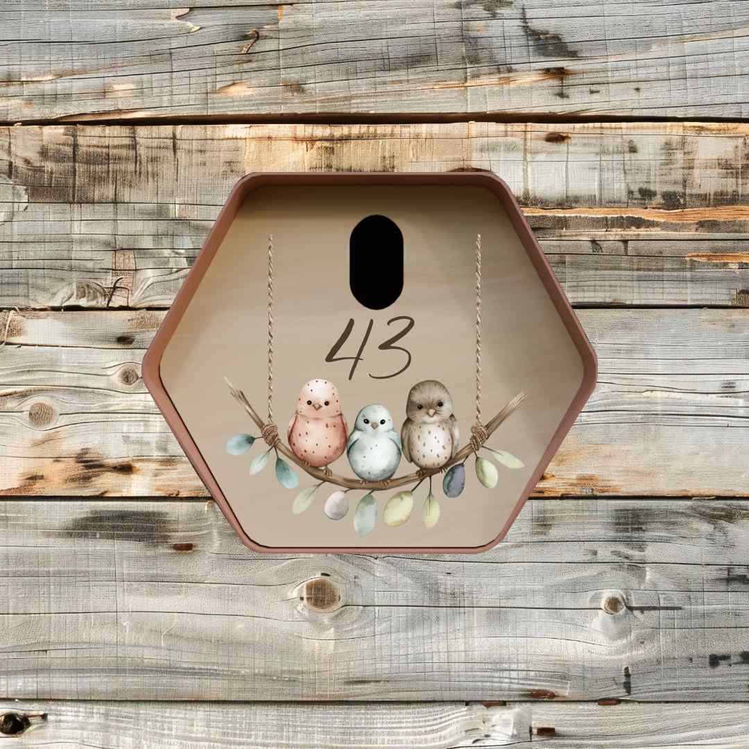 vogelhuisje hive ovaal birds 2