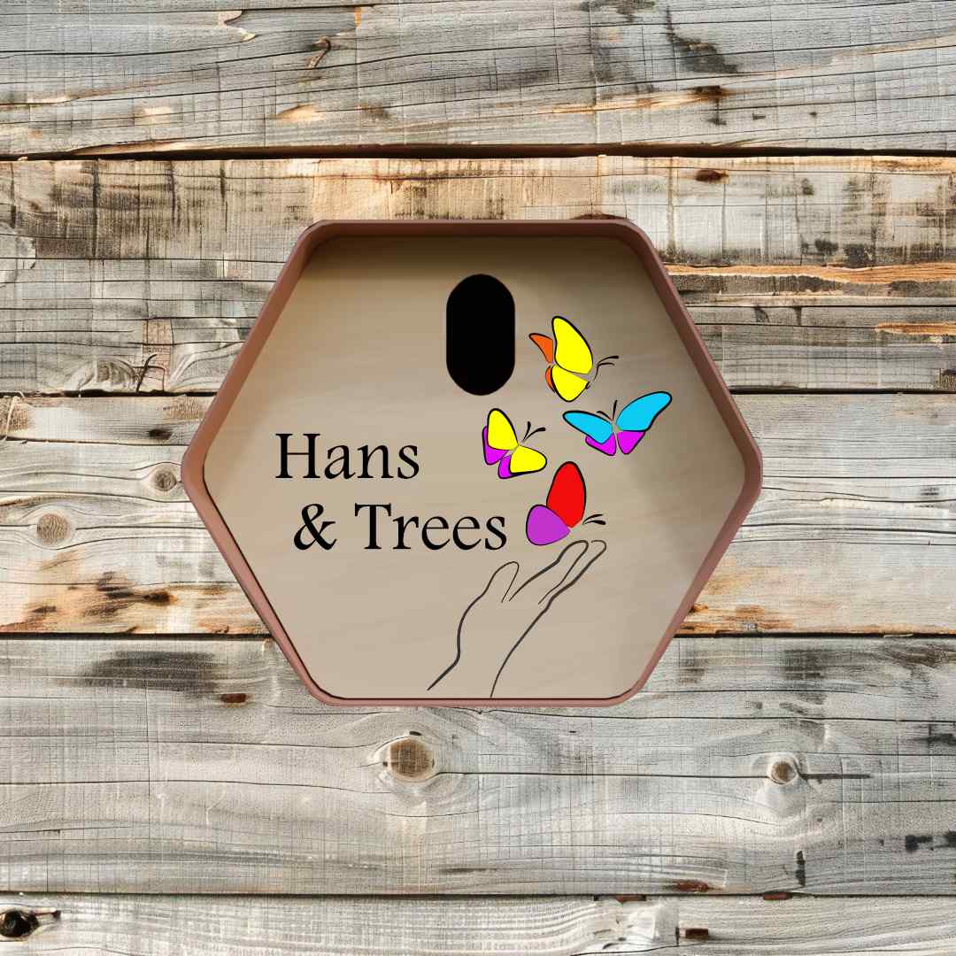 vogelhuisje hive ovaal vlinders