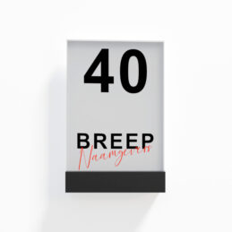 naambord lucid vertical zakelijk