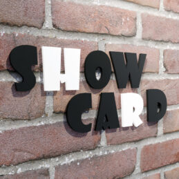 huisnummer showcard