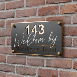 Naambord DUO Classic RH Geïllustreerd | Welkom